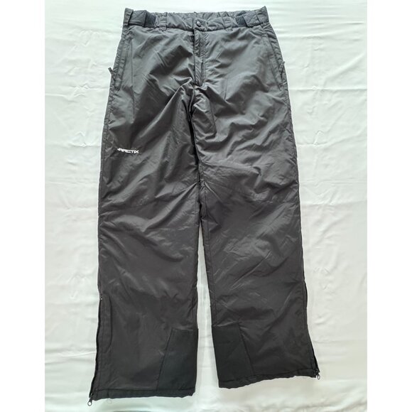 Arctix Snow Pants Mens Large Black Lined Filled Ski Outerwear Snowboarding - Picture 1 of 11